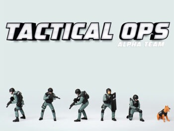 American Diorama AD-2440 Tactical OPS Police Alpha Team Figures Set