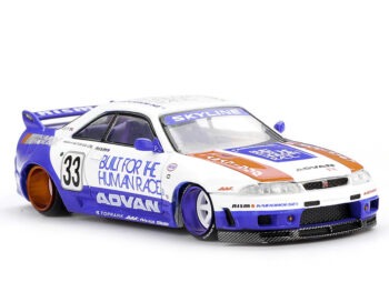 Mini GT x Kaido House KHMG213 Nissan Skyline GT-R R33 BFTHR V1 1:64 White / Blue