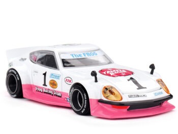 Mini GT x Kaido House KHMG263 Nissan Fairlady Z Tamiya The Frog V1 1:64  White / Pink
