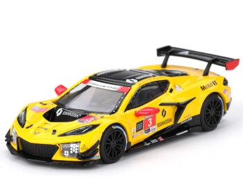 Mini GT MGT01168 Chevrolet Corvette Z06 GT3.R #3 Racing by Pratt Miller Motorsports 2025 IMSA Daytona 24 Hrs 1:64 Yellow
