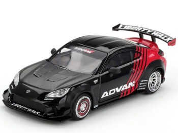 Mini GT MGT01173 Toyota GR86 LBWK Liberty Walk LB Nation Advan 1:64 Black / Red