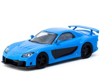 Tarmac Works T64G-075-BL Mazda RX-7 VeilSide Fortune7 1:64 Blue
