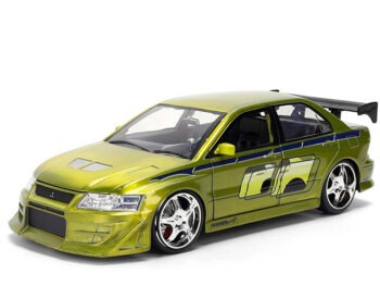 Jada 37874 Fast & Furious 25 Years Mitsubishi Lancer EVO VII 1:24 Green Brush Finish