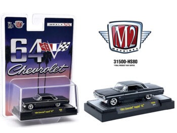 M2 Machines 31500 HS80 1964 Chevrolet Impala Hard Top 1:64 Daytona Blue Metallic