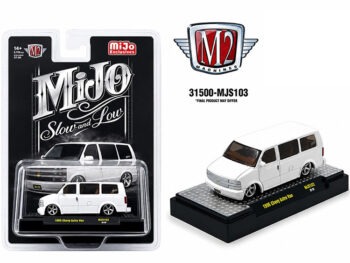 M2 Machines 31500 MJS103 1995 Chevrolet Astro Van Custom Slow & Low 1:64 White