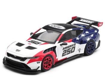 Mini GT MGT01301 Ford Mustang GTD America 250 USA Exclusive LHD 1:64 White Blue Red