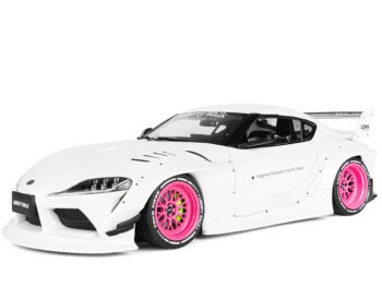Solido S1815502 2025 Toyota GR Supra LBWK Liberty Walk 1:18 White
