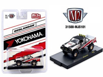 M2 Machines 31500 MJS101 1985 Toyota 4×4 Off-Road Pick Up Truck Yokohama Geolandar 1:64 White