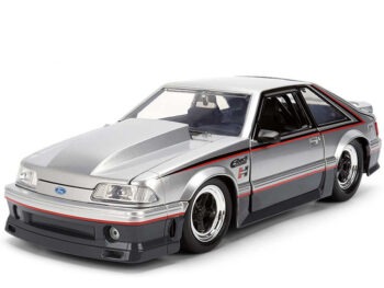 Jada 38347 Autoworks 1989 Ford Mustang GT Hurst Eibach 1:24 Silver