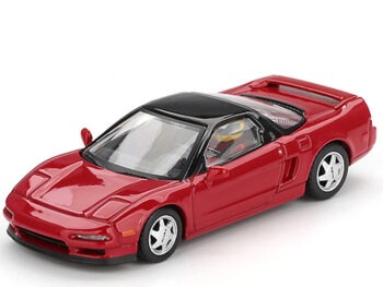 Mini GT MGT01075 Honda NS-X Prototype Midship Sports 1989 Ayrton Senna with Figure 1:64 Red