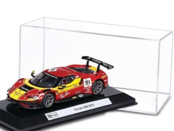 Bburago 18-38323 Ferrari Racing Ferrari 296 GT3 #51 1:43 with Acrylic Case Red