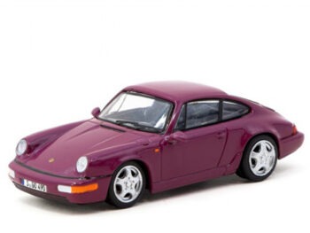 Tarmac Works T64S-017-RS Global 64 Porsche 911 964 RS 1:64 Ruby Star Purple